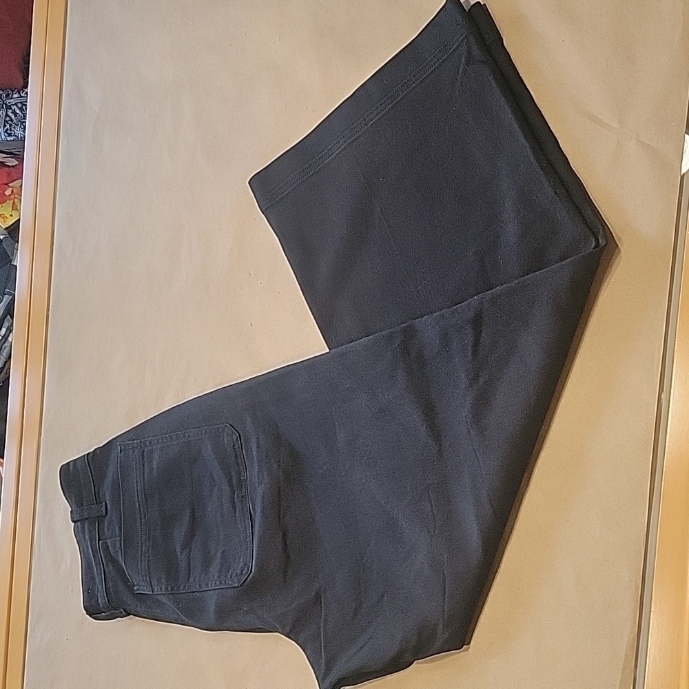Everlane Size 6 Black Wide Leg Denim Pants.  Excellent Used Condition